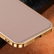 Чехол до iPhone 13, Cowhide Leather, розовый