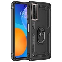 Бронированный Чехол до Huawei P Smart 2021, Nox Case Ring, чёрный