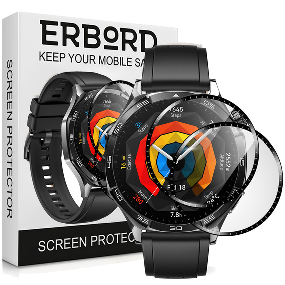 2x Гібридне скло ERBORD для Huawei Watch GT 5 46mm