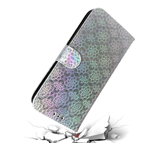 Откидной чехол для Oppo A17, Wallet mandala, серый