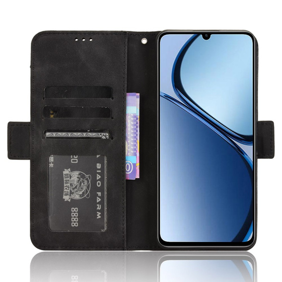 Откидной чехол для Realme C61, Card Slot, чёрный