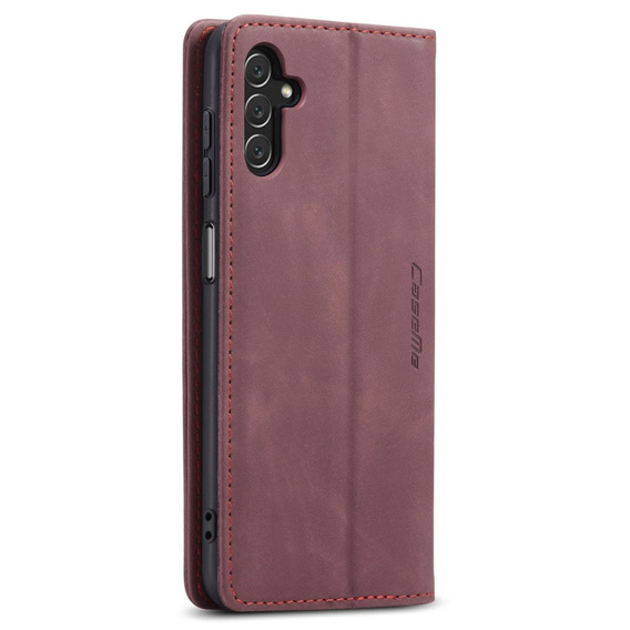 Чехол CASEME для Samsung Galaxy A04S / A13 5G, Leather Wallet Case, красный