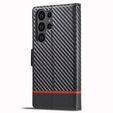 Чохол-книжка для Samsung Galaxy S24 Ultra, Carbon LC.IMEEKE, чорний