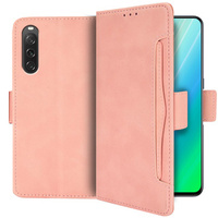 Откидной чехол для Sony Xperia 10 V, Card Slot, розовый