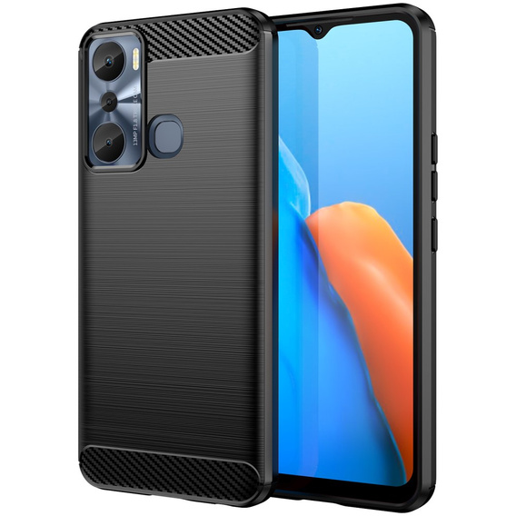 Чехол до Infinix Hot 20i, Carbon, чёрный