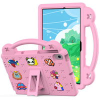 Детский чехол для Samsung Tab A8 10.5 X200 / X205, Cute Patterns, с подставкой, розовый