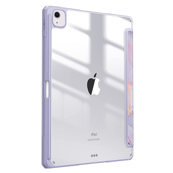 Чохол для Apple iPad Air 11" 6 gen. 2024, Smartcase Hybrid, з місцем для стилуса, Marble фіолетовий