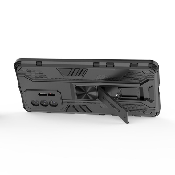 Чехол до Xiaomi 11T / 11T Pro, Military kickstand, чёрный