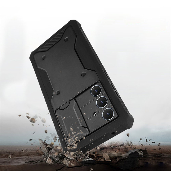 Чохол для Samsung Galaxy S24, ERBORD Rugged Case, чорний