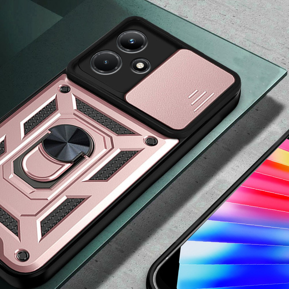 Чохол NOX Camera Slide Infinix Hot 30i, CamShield Slide, рожевий rose gold