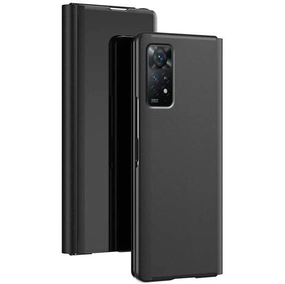 Чехол до Xiaomi Redmi Note 11 Pro 4G / 5G, Clear View, чёрный