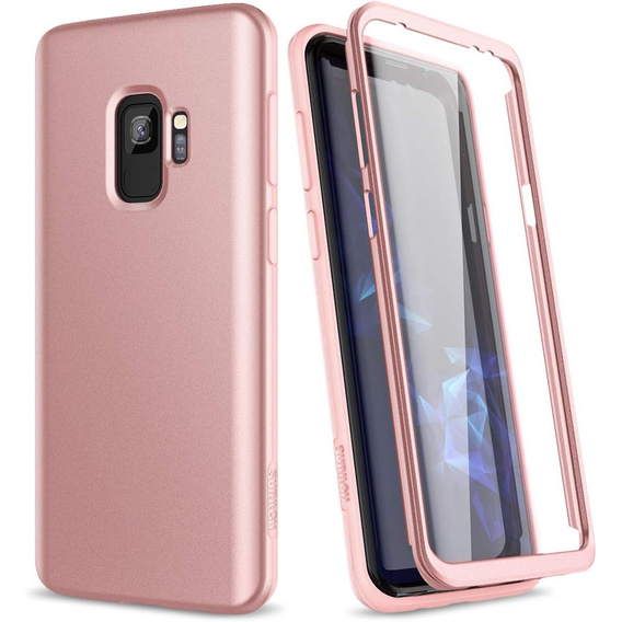 Чoхол до Samsung Galaxy S9, Suritch Full Body, рожевий rose gold