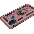 Бронированный Чехол до Samsung Galaxy M21, Nox Case Ring, розовый rose gold