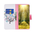 Чохол-книжка для Nokia C12 4G, Wallet, colorful tree, білий