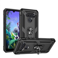 Бронированный Чехол до LG K50 / Q60, Nox Case Ring, чёрный