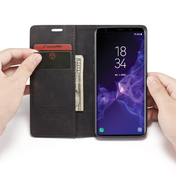 Чохол-сумка для Samsung Galaxy S9 Plus, Leather Wallet Case, чорний