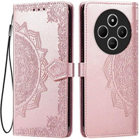 Чохол-книжка для Xiaomi Redmi 14C / Xiaomi Poco C75, Mandala, рожевий rose gold