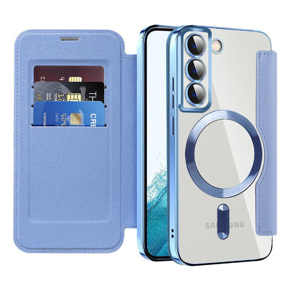 Чохол-книжка для Samsung Galaxy S22 5G, RFID Wallet MagSafe CamShield, м'яти