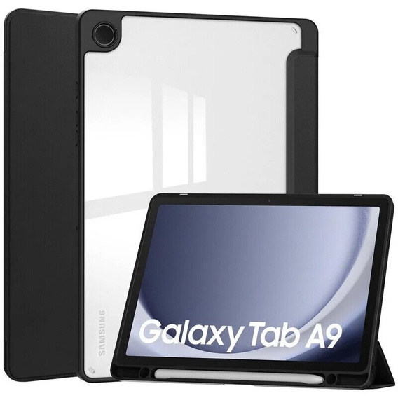 Чехол для Samsung Galaxy Tab A9, Smartcase Hybrid, с местом для стилуса, чёрный