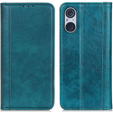 Чoхол до Sony Xperia 5 V, Wallet Litchi Leather, зелений