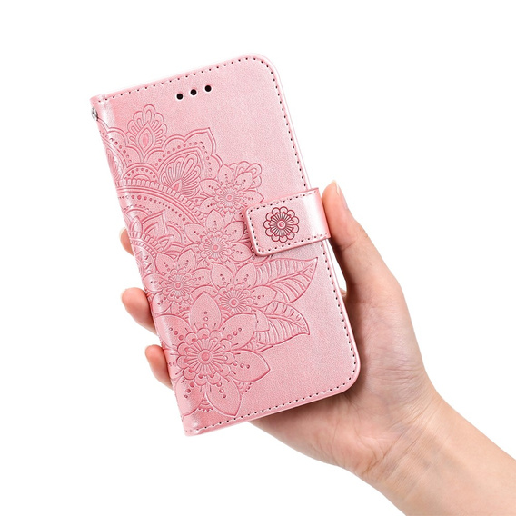 Чохол-книжка для Samsung Galaxy A53 5G, Mandala Flower, рожевий rose gold