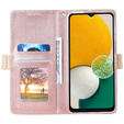 Чохол-кришка для Samsung Galaxy A54 5G, Wallet Pocket Zipper Lace, рожевий