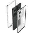 Чехол для Motorola Edge 50 Ultra, Frame Case, серебряный