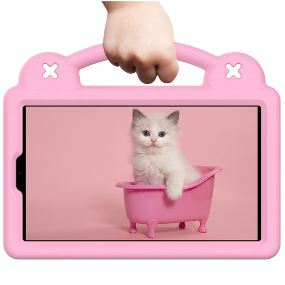 Дитячий чохол для планшета Samsung Galaxy Tab A7 Lite 8.7 T220/T225, Cute Patterns, з підставкою, рожевий