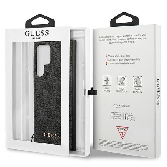 Чехол GUESS до Samsung Galaxy S24 Ultra, 4G Charms Collection Hardcase, серый