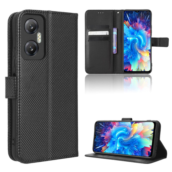 Откидной чехол для Infinix Hot 20 5G, Wallet Smart Magnet Case, чёрный