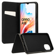 Чохол для Oppo A18 4G / A38 4G, Smart Magnet, чорний + скло 9H