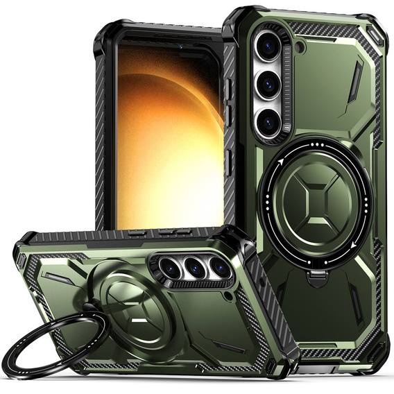 Чехол для Samsung Galaxy S23, Heavy Duty Ring, зелёный