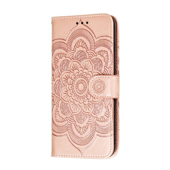 Чохол-книжка для Xiaomi Redmi Note 9s/ 9 Pro, Mandala Flower, рожевий rose gold