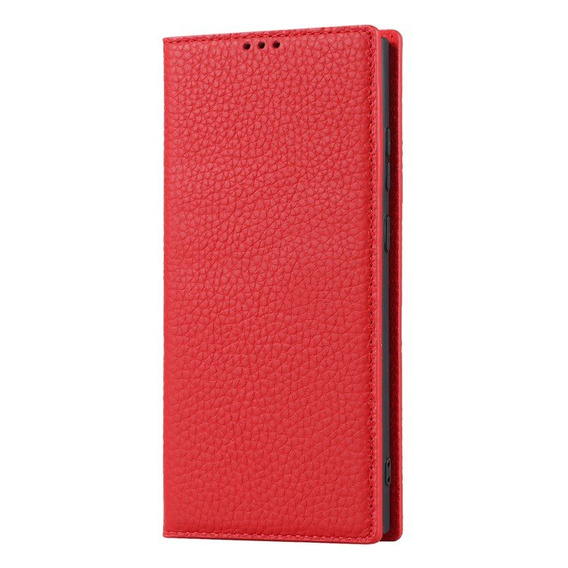 Кожаный чехол для Samsung Galaxy S23 Plus, ERBORD Grain Leather, красная