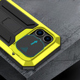 Чохол для iPhone 14 Pro, R-JUST CamShield Slide, броньований, жовтий / чорний