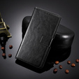 Футляр з клапаном для Motorola Edge 30 Ultra 5G, Crazy Horse Wallet, чорний