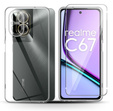 Тонкий чохол для Realme C67 4G, прозорий + скло 9H