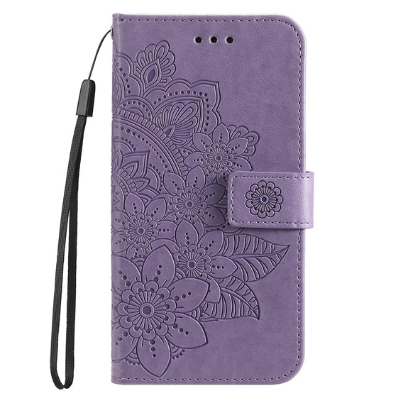 Чохол-книжка для Xiaomi Redmi Note 12 4G, Mandala Flower, фіолетовий