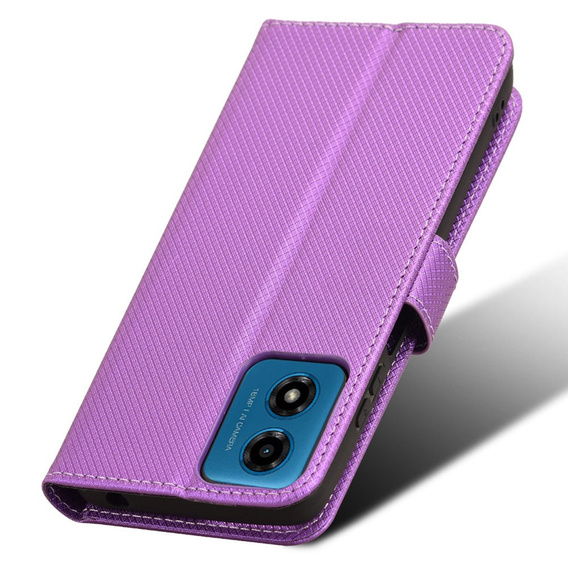 Откидной чехол для Motorola Moto G24 / G24 Power / G04, Wallet Smart Magnet, фиолетовый