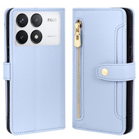 Чохол-книжка для Xiaomi Poco F6 Pro, Wallet Zipper Pocket, м'яти