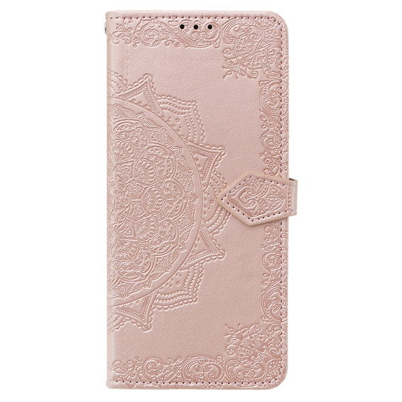 Откидной чехол для Oppo A79 5G, Mandala, розовый rose gold