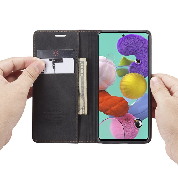 Чохол-сумка для Samsung Galaxy A51, Leather Wallet Case, чорний