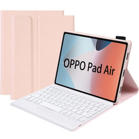 Чохол + клавіатура Oppo Pad Air 10.4, Pen Slot, рожевий rose gold