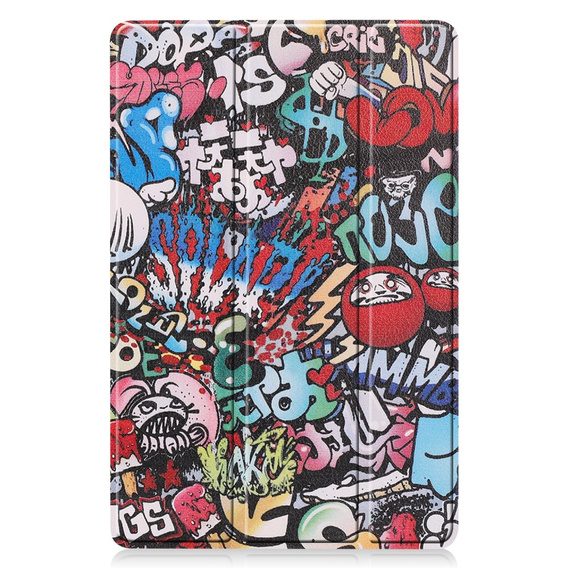 Чoхол до Samsung Galaxy Tab S9 FE, Smartcase Pen Slot, graffiti