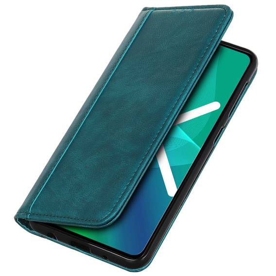 Чехол до Honor Magic 5 Lite 5G, Wallet Litchi Leather, зелёный