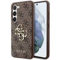 Чoхол GUESS до Samsung Galaxy S24+ Plus, 4G Big Metal Logo, коричневий