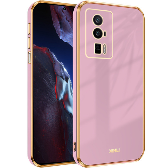 Чехол для Poco F5 Pro 5G, Glamour CamShield, фиолетовый