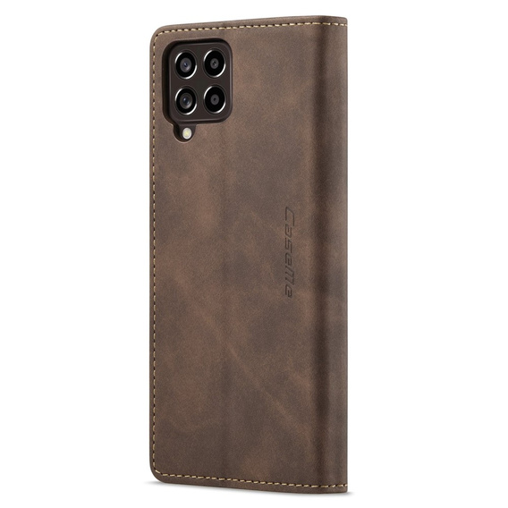 Чехол CASEME для Samsung Galaxy M33 5G, Leather Wallet Case, коричневый