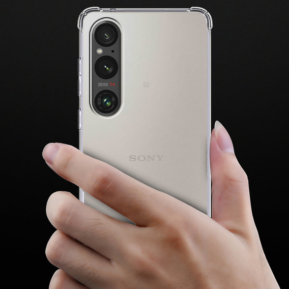 Чехол до Sony Xperia 1 V, Dropproof, прозрачный