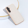 Чехол до Samsung Galaxy S23 FE, Cowhide Leather, серый